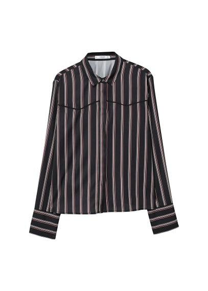 Mango Mango Fringed Trims Shirt