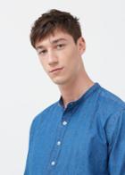 Mango Man Mango Man Regular-fit Printed Chambray Shirt