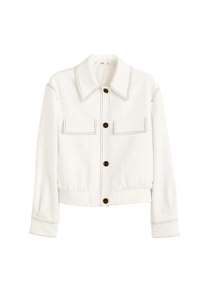 Mango Mango Contrast Seam Jacket