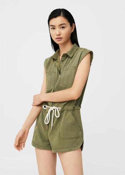 Mango Mango Adjustable Cord Jumpsuit