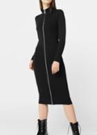 Mango Mango Zip Knitted Dress