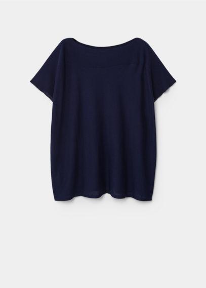 Violeta By Mango Violeta By Mango Cotton-blend Poncho