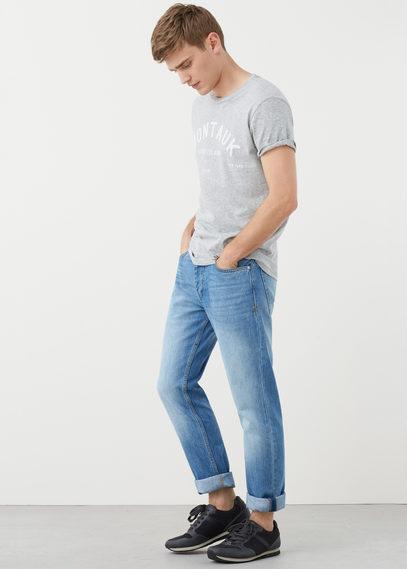 Mango Man Mango Man Straight-fit Light Wash Bob Jeans