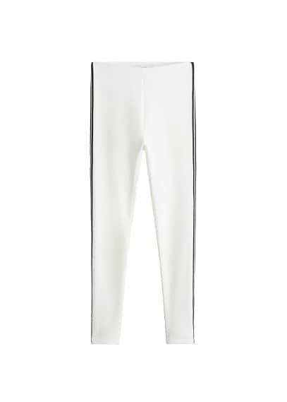 Mango Mango Metallic Panel Leggings