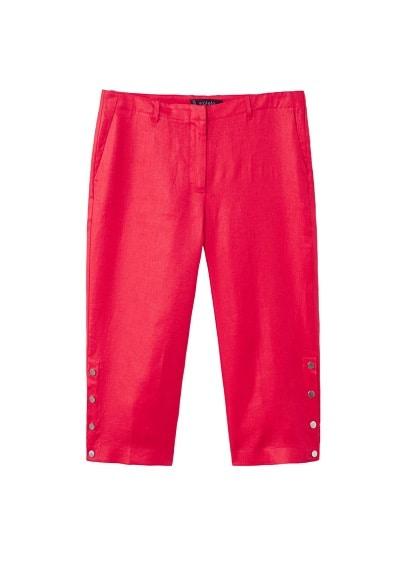 Violeta By Mango Violeta By Mango Linen-blend Culotte Trousers