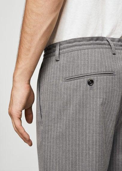 Mango Man Mango Man Chalk-stripe Jogging Chinos
