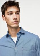 Mango Man Mango Man Slim-fit Denim Shirt