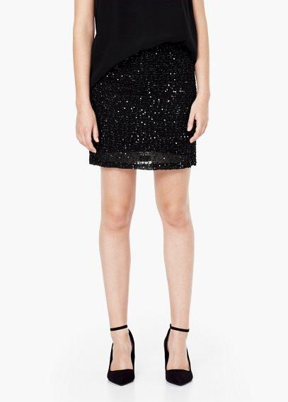 Mango Mango Sequin Skirt