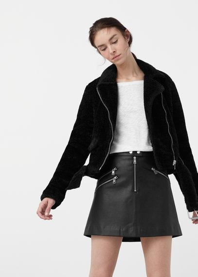 Mango Mango Faux Fur Jacket