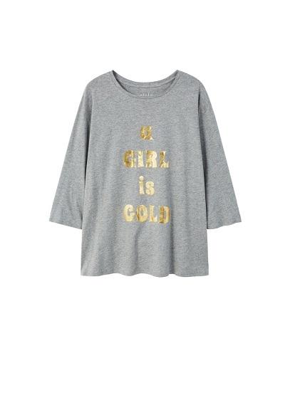 Violeta By Mango Violeta By Mango Message Flecked T-shirt