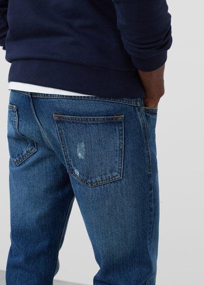 Mango Man Mango Man Straight-fit Medium Wash Brett Jeans