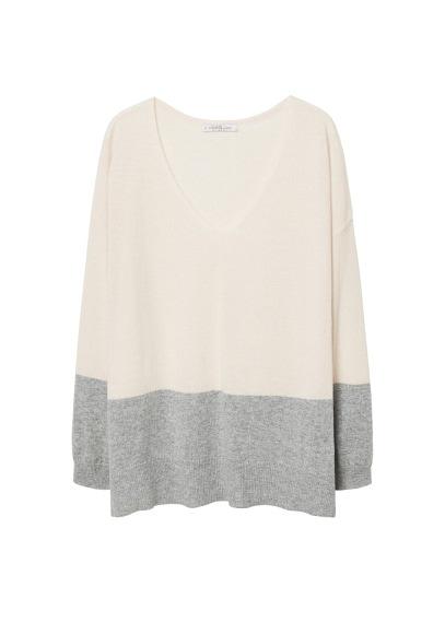 Violeta By Mango Violeta By Mango Contrasting Cashmere Sweater