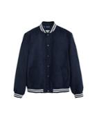 Mango Man Mango Man Textured Contrast Stripes Bomber