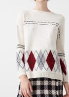 Mango Mango Rhombus Design Sweater