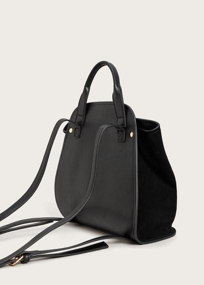 Violeta By Mango Violeta By Mango Bamboo Button Suede Backpack
