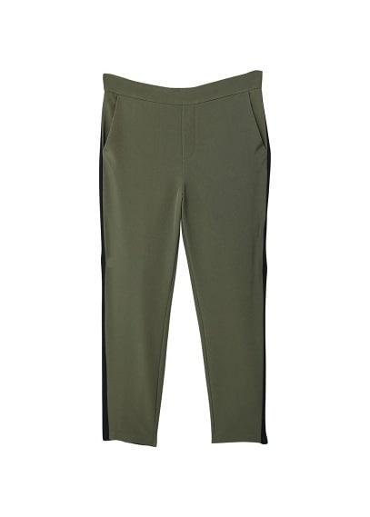 Mango Mango Contrasting Panels Trousers