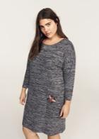 Violeta By Mango Violeta By Mango Patched Flecked Dress