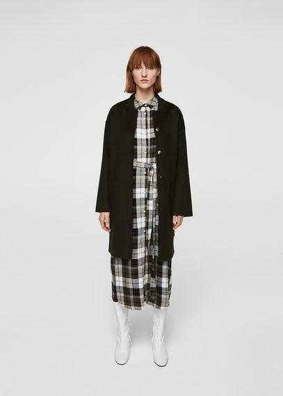 Mango Mango Check Belt Dress