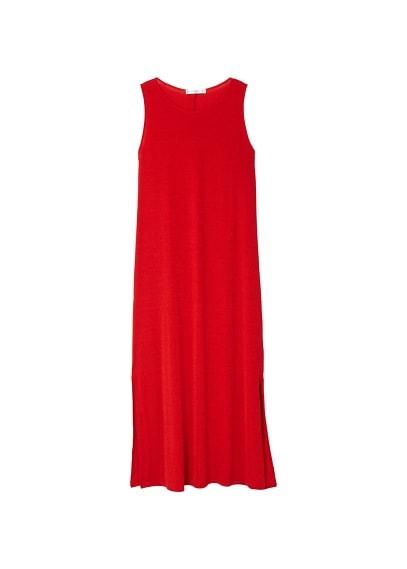 Mango Mango Long Textured Dress