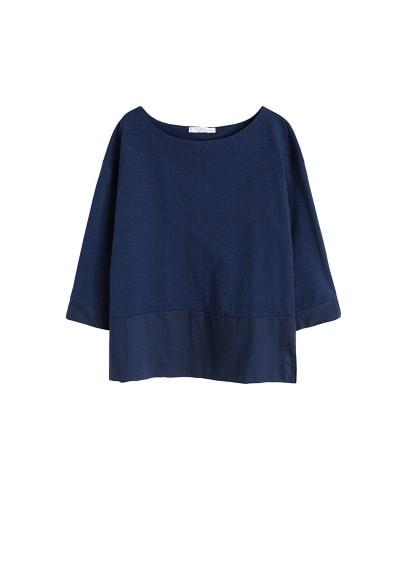Violeta By Mango Violeta By Mango Buttoned Cotton T-shirt
