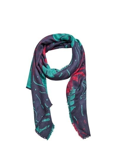 Mango Mango Floral Embroidery Scarf