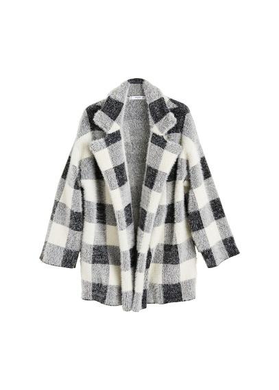 Mango Mango Lapel Long Cardigan