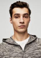 Mango Man Mango Man Flecked Cotton-blend Jacket