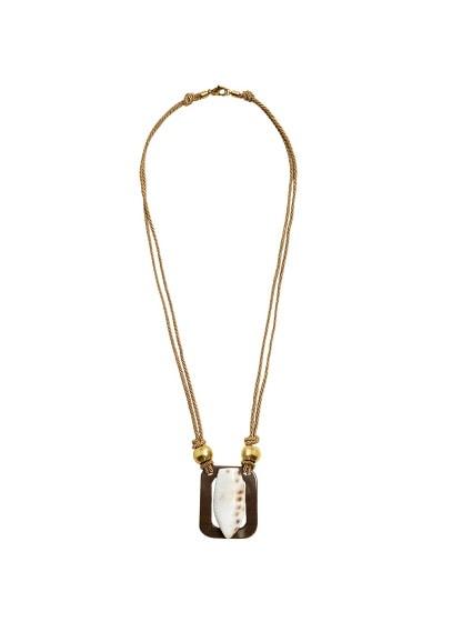 Violeta By Mango Violeta By Mango Shell Pendant Necklace