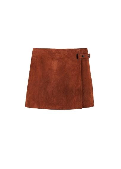 Mango Mango Leather Miniskirt