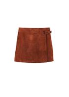 Mango Mango Leather Miniskirt