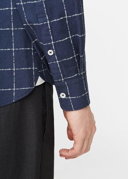 Mango Man Mango Man Slim-fit Checked Cotton Shirt