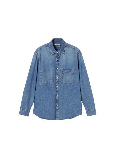Mango Man Mango Man Regular-fit Medium Denim Shirt