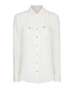 Mango Pockets Chiffon Shirt