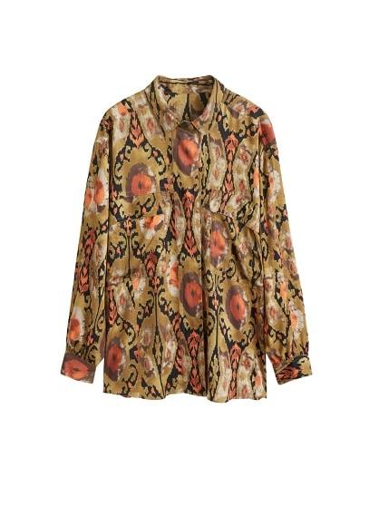 Mango Mango Printed Oversize Shirt