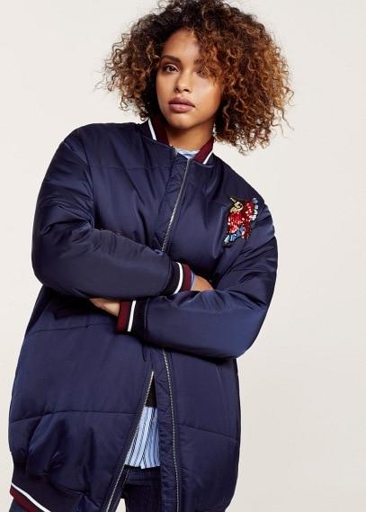 Violeta By Mango Violeta By Mango Appliqus Oversized Bomber
