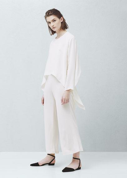 Mango Back Ribbon Blouse