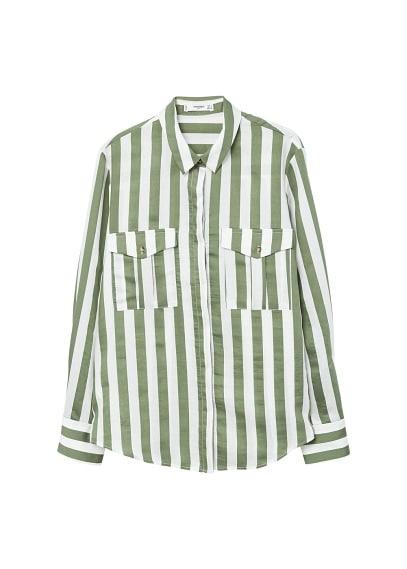 Mango Mango Striped Soft Shirt