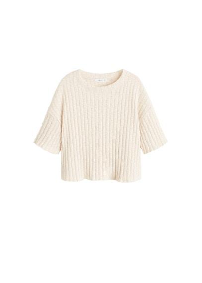 Mango Mango Knit Cotton T-shirt