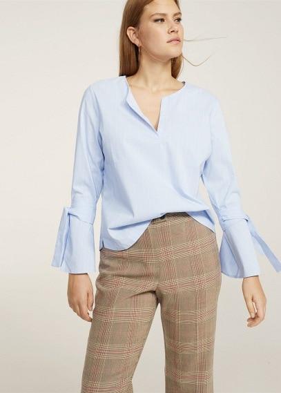 Violeta By Mango Violeta By Mango Check Crop Trousers