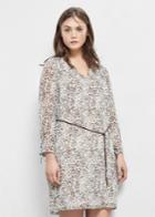 Violeta By Mango Leopard Print Dress