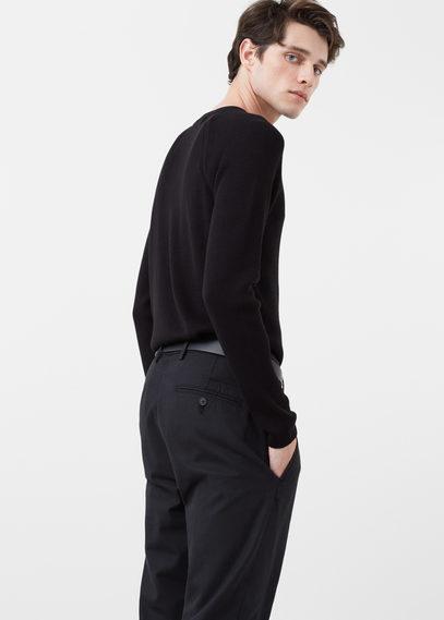 Mango Man Mango Man Pleated Crop Chinos