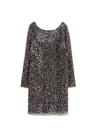 Violeta By Mango Violeta By Mango Scoop-back Sequin Dress