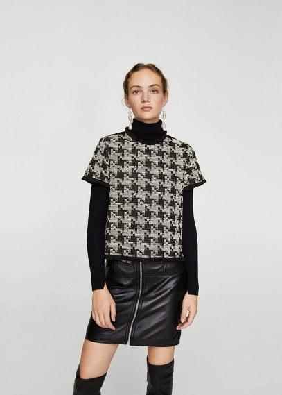 Mango Mango Houndstooth T-shirt
