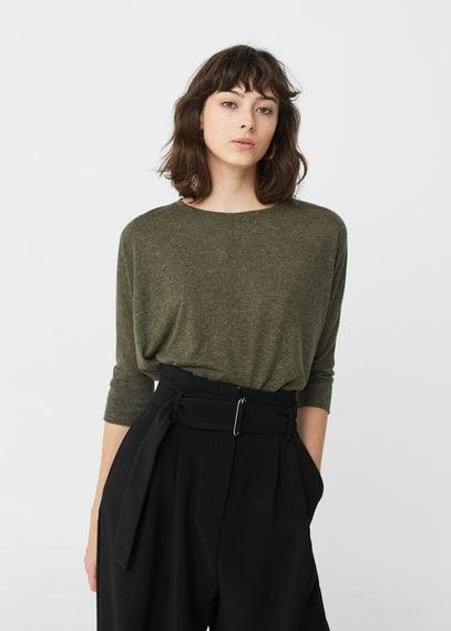 Mango Mango Flecked T-shirt