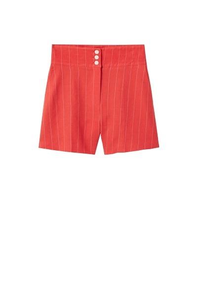 Mango Mango Striped High Waist Shorts
