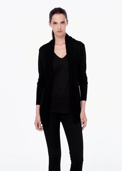 Mango Mango Ribbed Lapel Cardigan