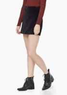 Mango Zipped Cotton Skirt