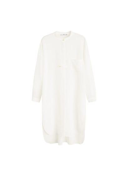 Mango Mango Linen Long Shirt