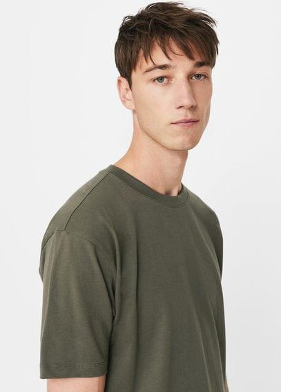 Mango Man Mango Man Lace Cotton T-shirt
