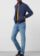 Mango Man Mango Man Straight-fit Light Wash Brett Jeans